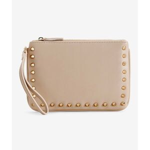 NWT Express Womens Studded Beige‎ Wristlet